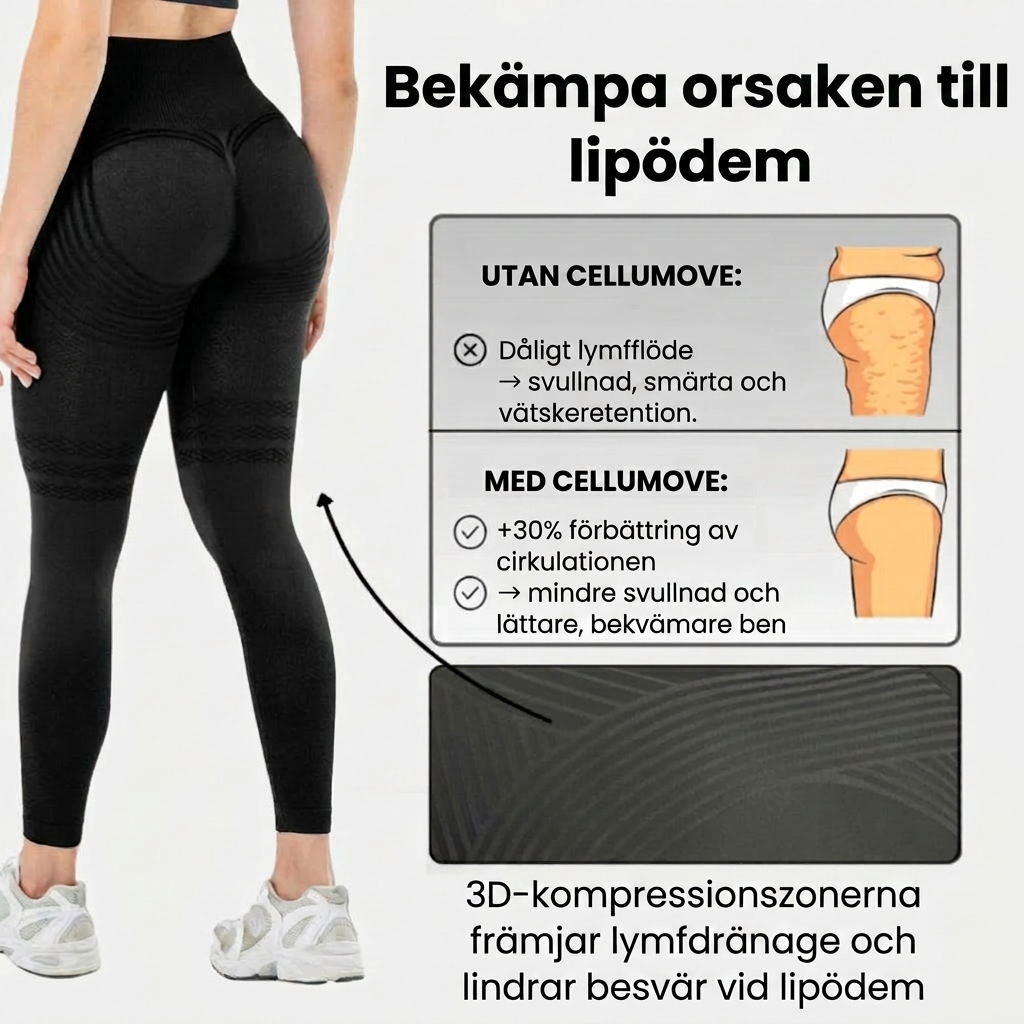 De enda leggings som angriper grundorsaken till celluliter.